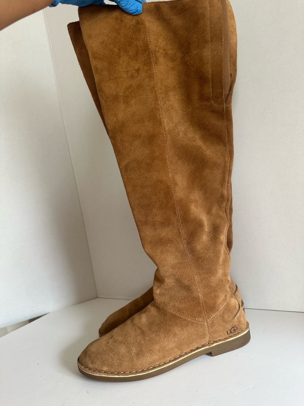 UGG Chestnut Suede Knee-High Boots